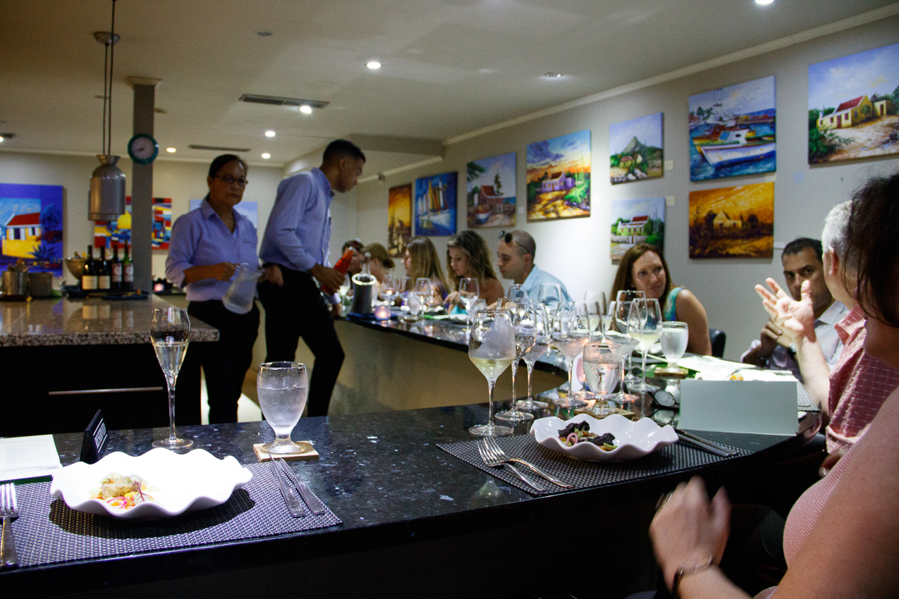 Kitchen Table by White in Aruba for our 27th Anniversary, One of the best meals of my life, 8 course fantastic and vegetarian.  ~~  Aruba for our 27th Anniversary