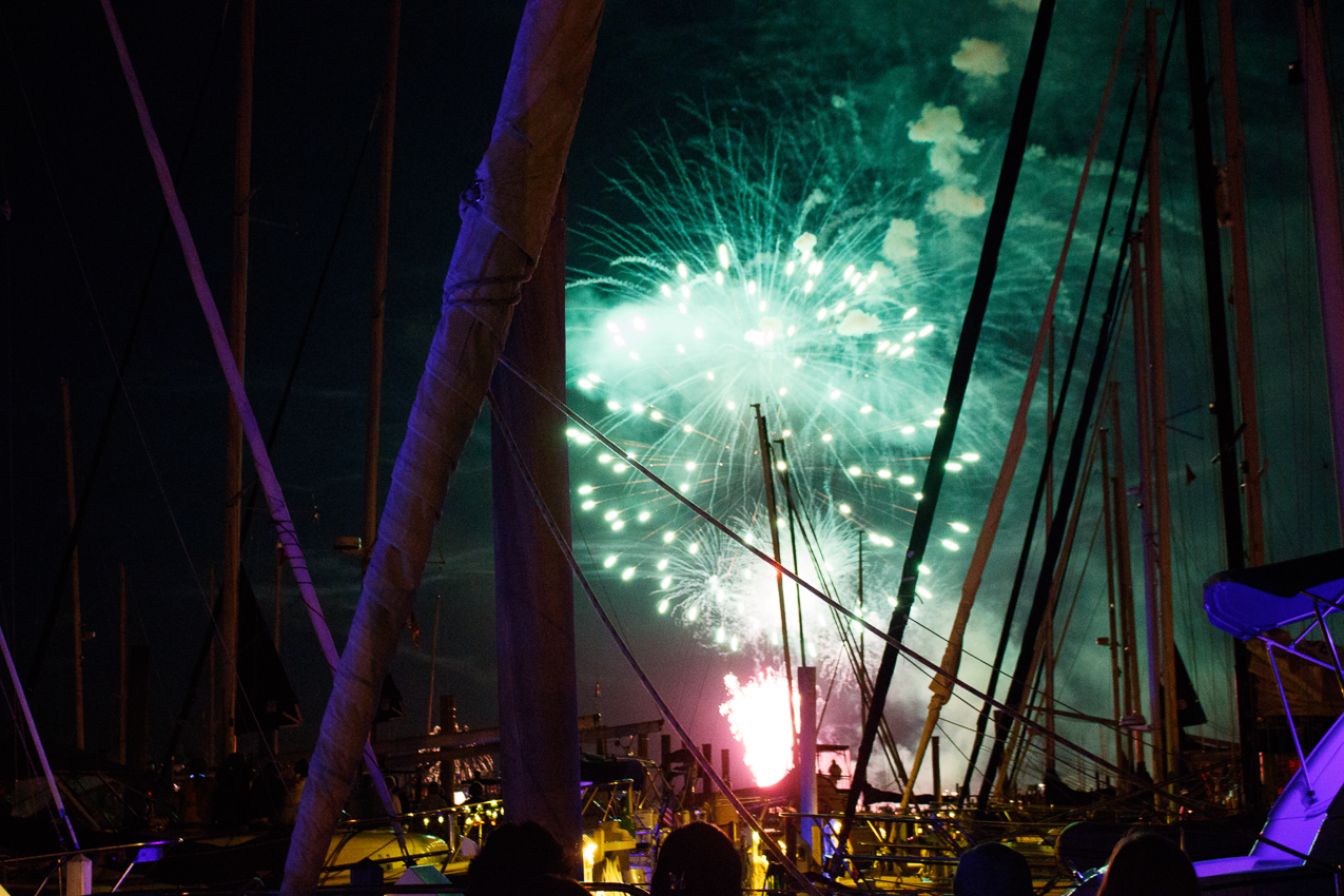 Independence Day Celebration and Firework on July 3rd with friends and family  ~~  MSSA 2017 Branford CT Cruise with s/v Akula