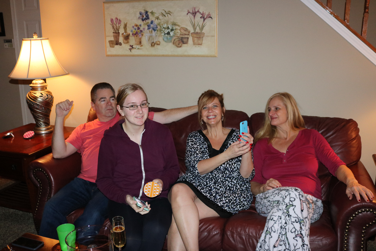 Dave, Mary, Debra, Gretchen  ~~  The Kilgariff's ringing in the new year!!!!