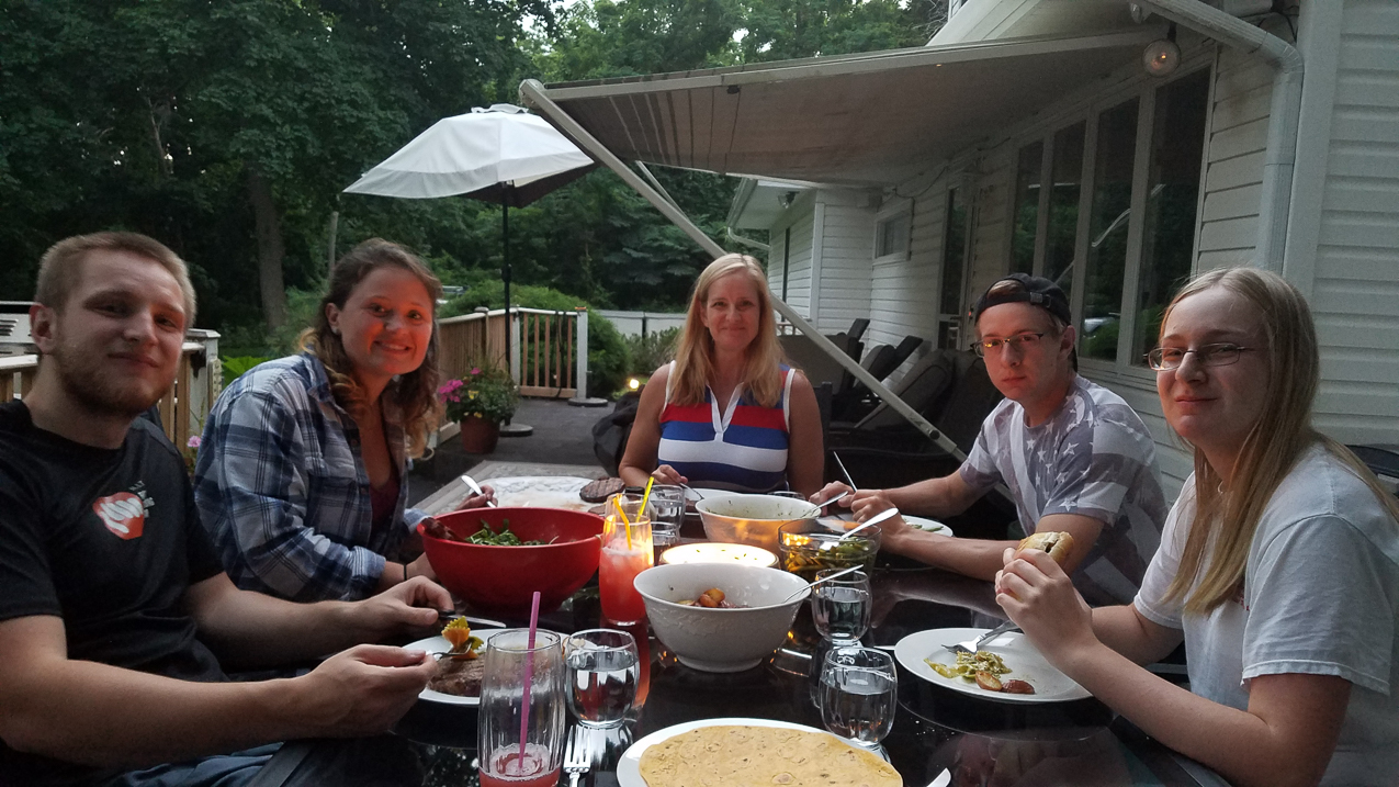 Independence Day Celebration  ~~  Dinne with the family at the Lynch Shack