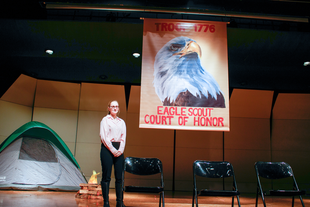 Mary Lynch's Eagle for Troop 1776  ~~  Mt. Sinai Troop 1776 Eagle Court @ MS HS