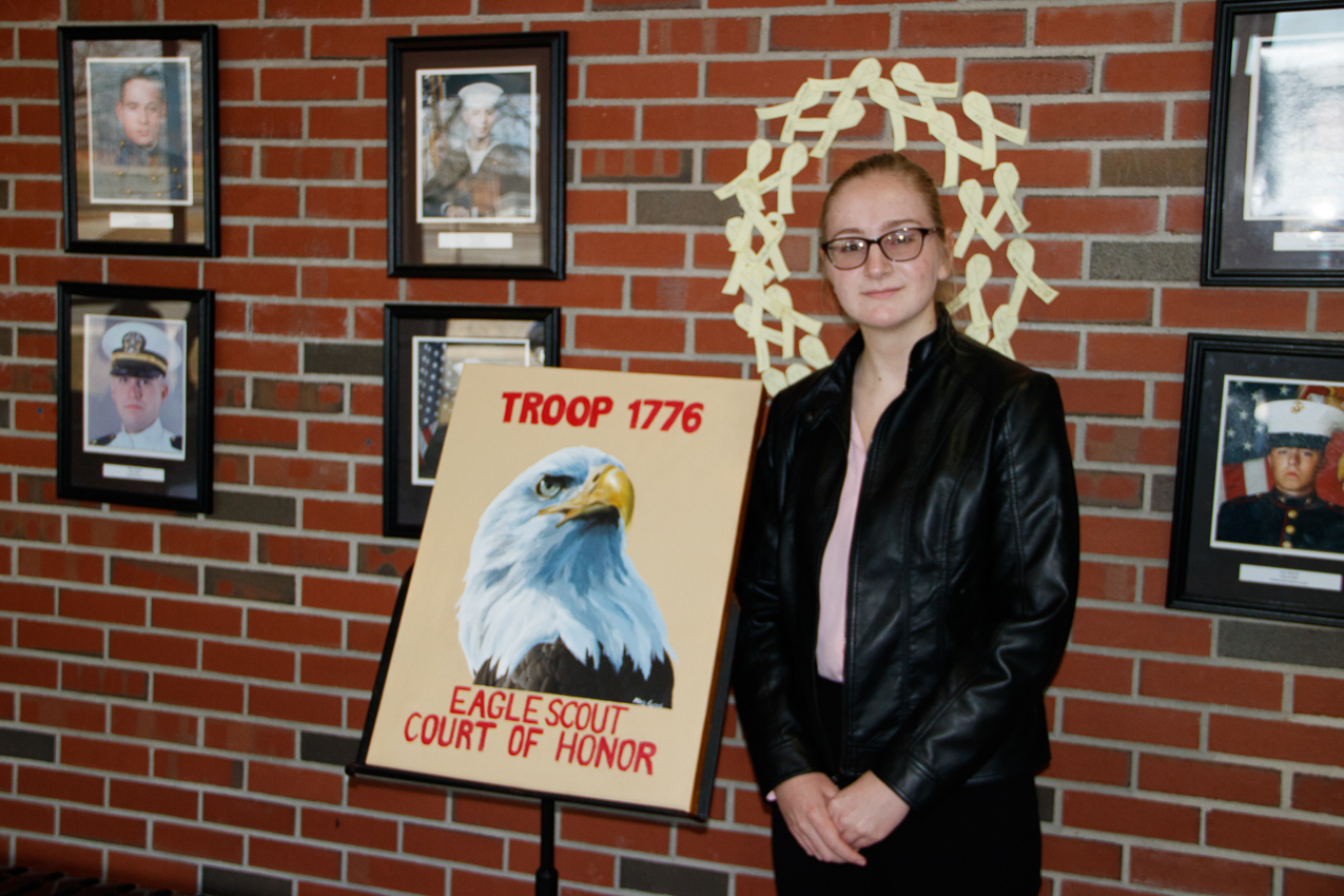 Mary Lynch's Eagle for Troop 1776  ~~  Mt. Sinai Troop 1776 Eagle Court @ MS HS