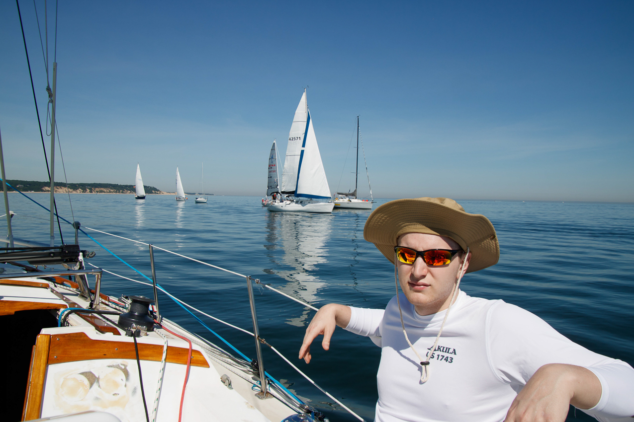 Fathers Day Race with Dan  ~~  No wind it was cancelled