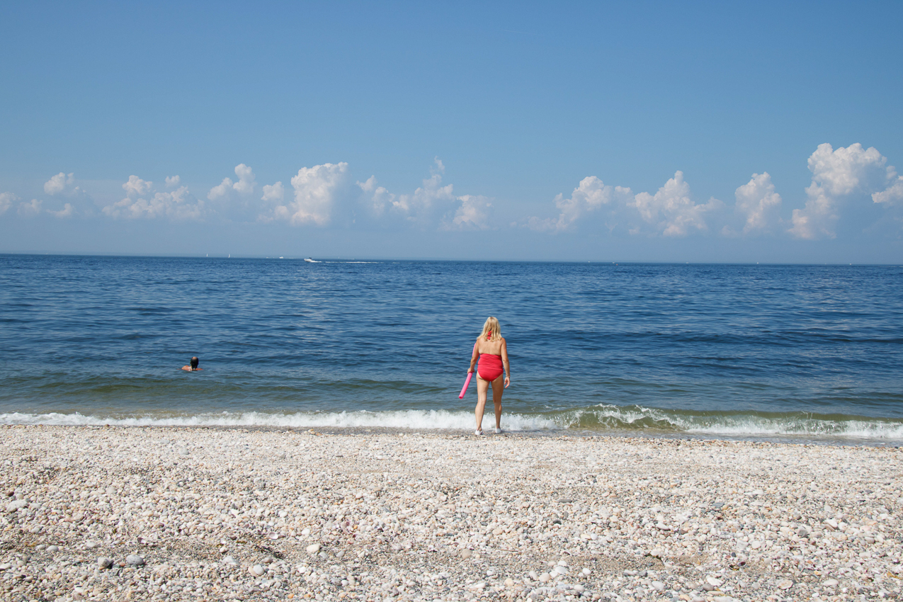 Cedar Beach West our favorite beach  ~~  Gret taking a swim......the place all to ourselves