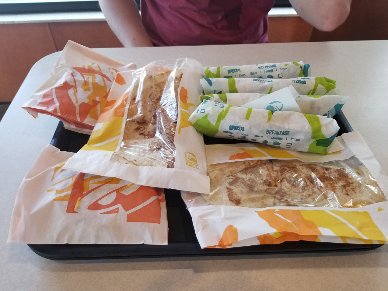 Breakfast with Dan.....1,800 calories NOT on my WFPB or CHIP diet.  ~~  