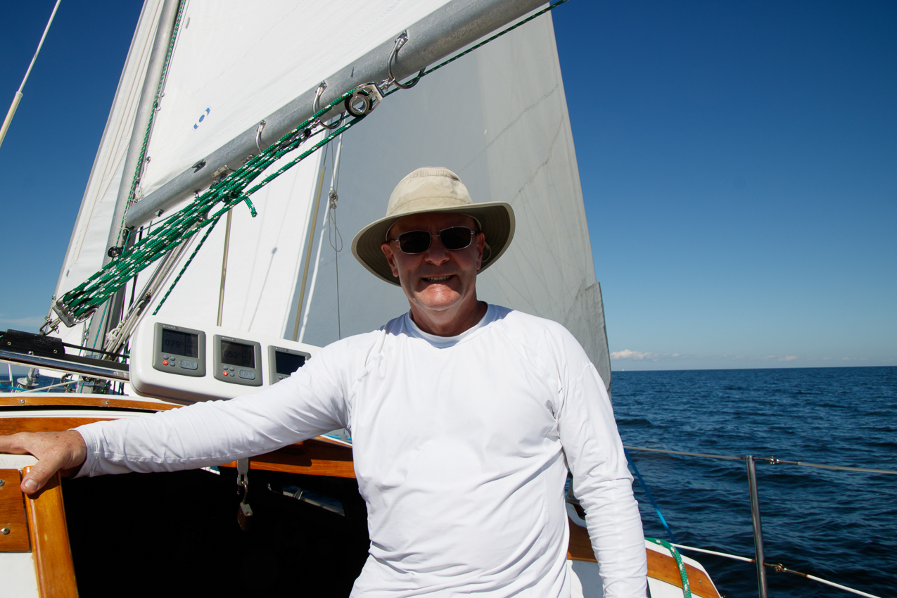 A perfect day for sailing with Gretchen Sept 15th 2019 out on the Long Island Sound off of Mt. Sinai to Middle Ground Lighthouse on s/v Akula  ~~  