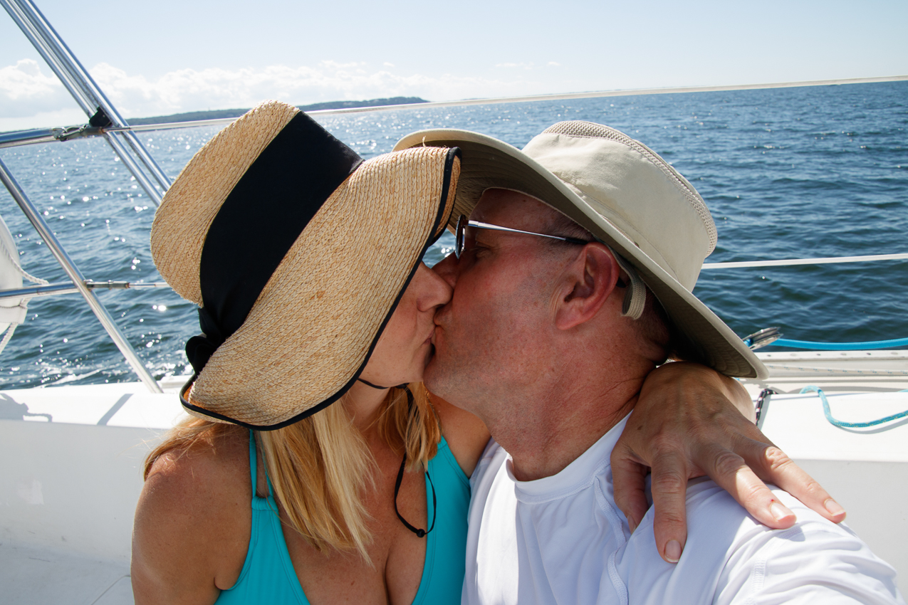 A perfect day for sailing with Gretchen Sept 15th 2019 out on the Long Island Sound off of Mt. Sinai to Middle Ground Lighthouse on s/v Akula  ~~  