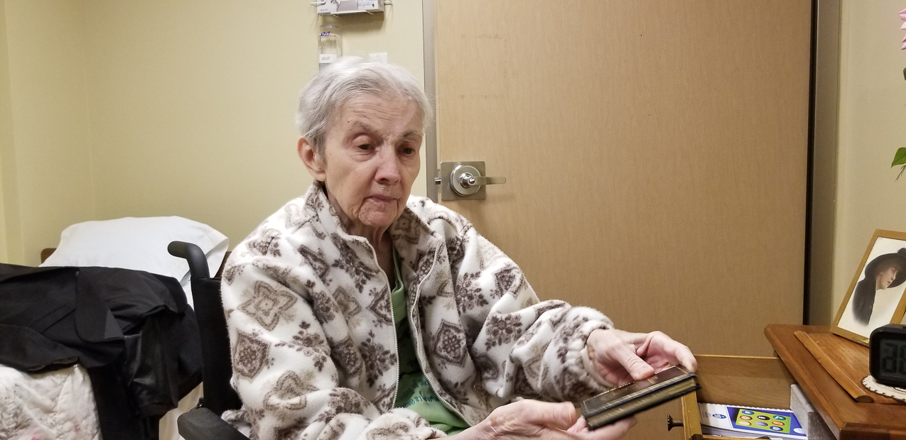 Aunt Sis at 90 and 4 months, second hip broken  ~~  