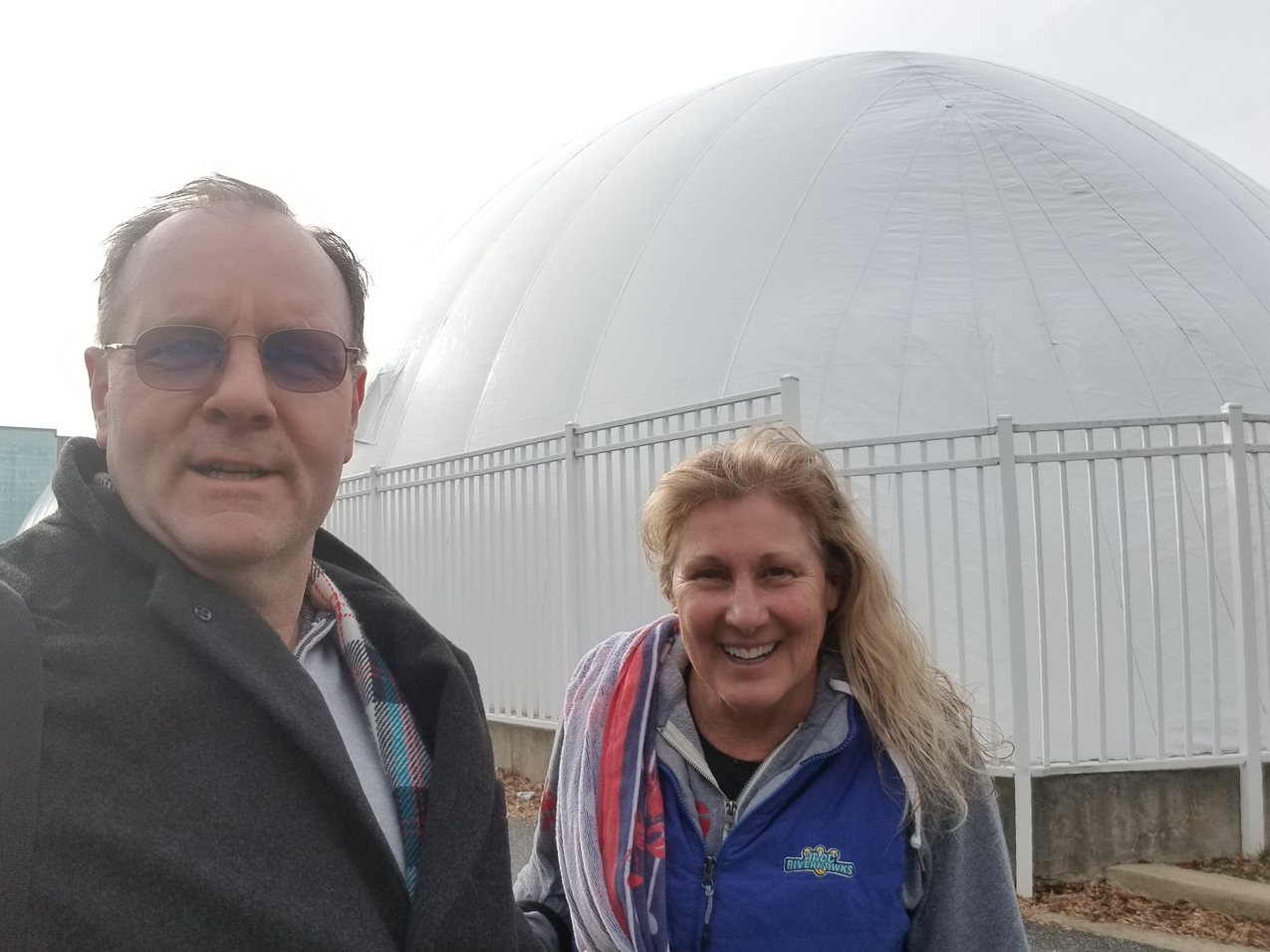 Me and Patti Dix Kuhlman swimming at the Annapolis Y  ~~  she had her son kick my ass at a Cross-Fit class later that night.