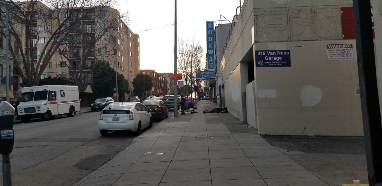 The Tnederloin section of San Francisco  ~~  My Roadeway hotel and hot dining spots nearby and 