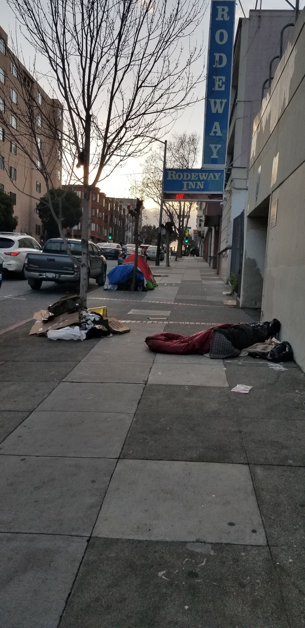 The Tnederloin section of San Francisco  ~~  My Roadeway hotel and hot dining spots nearby and 