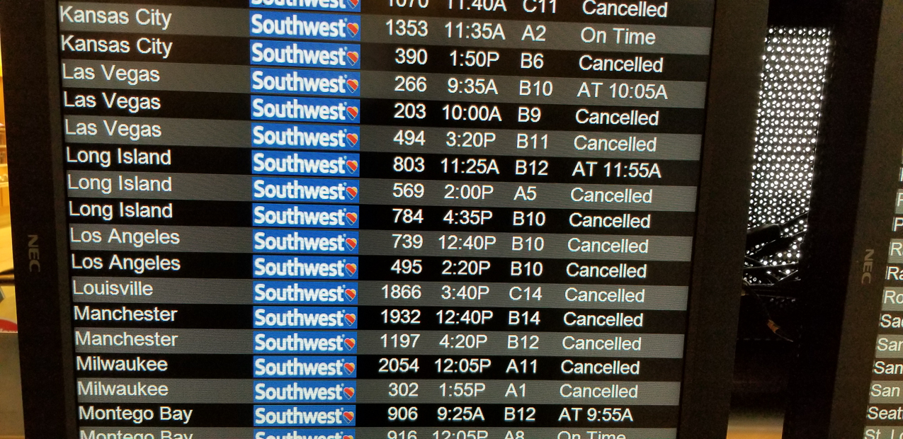 Typical day at BWI with a little snow  ~~  