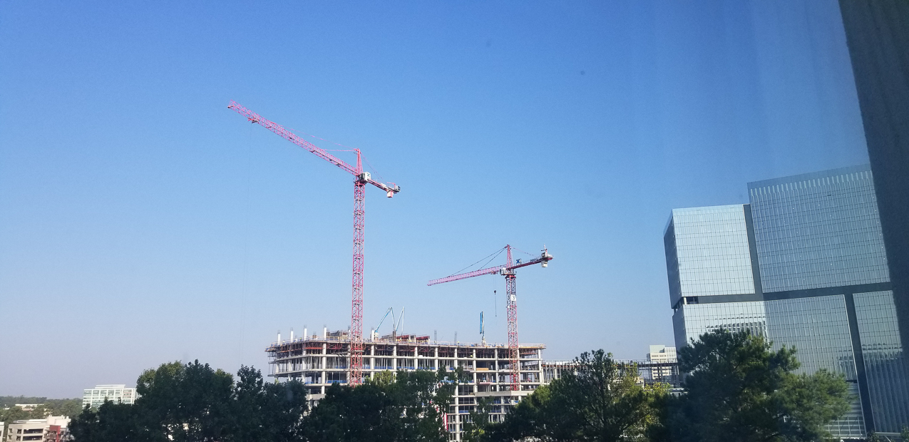 cranes in Atlanta.    ~~  