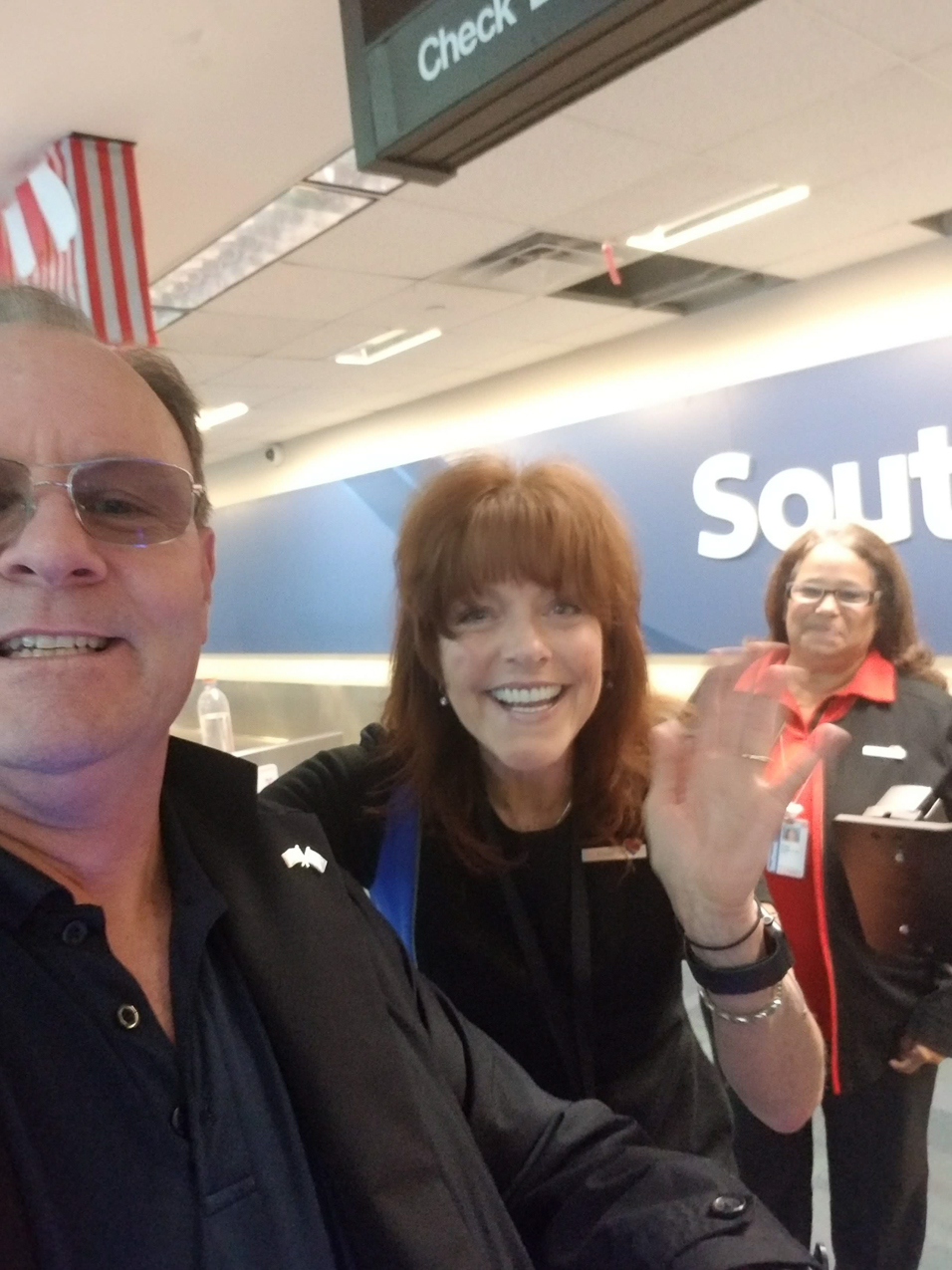 SouthWest Airlines - A-List Reception  ~~  They know me on sight?  Is that a good thing?