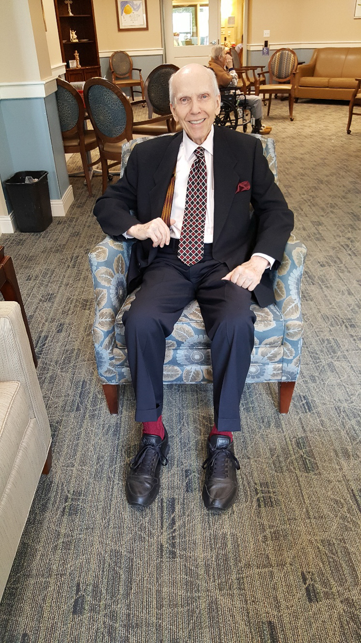 Uncle Chuck visiting Aunt Sis June 2019  ~~  