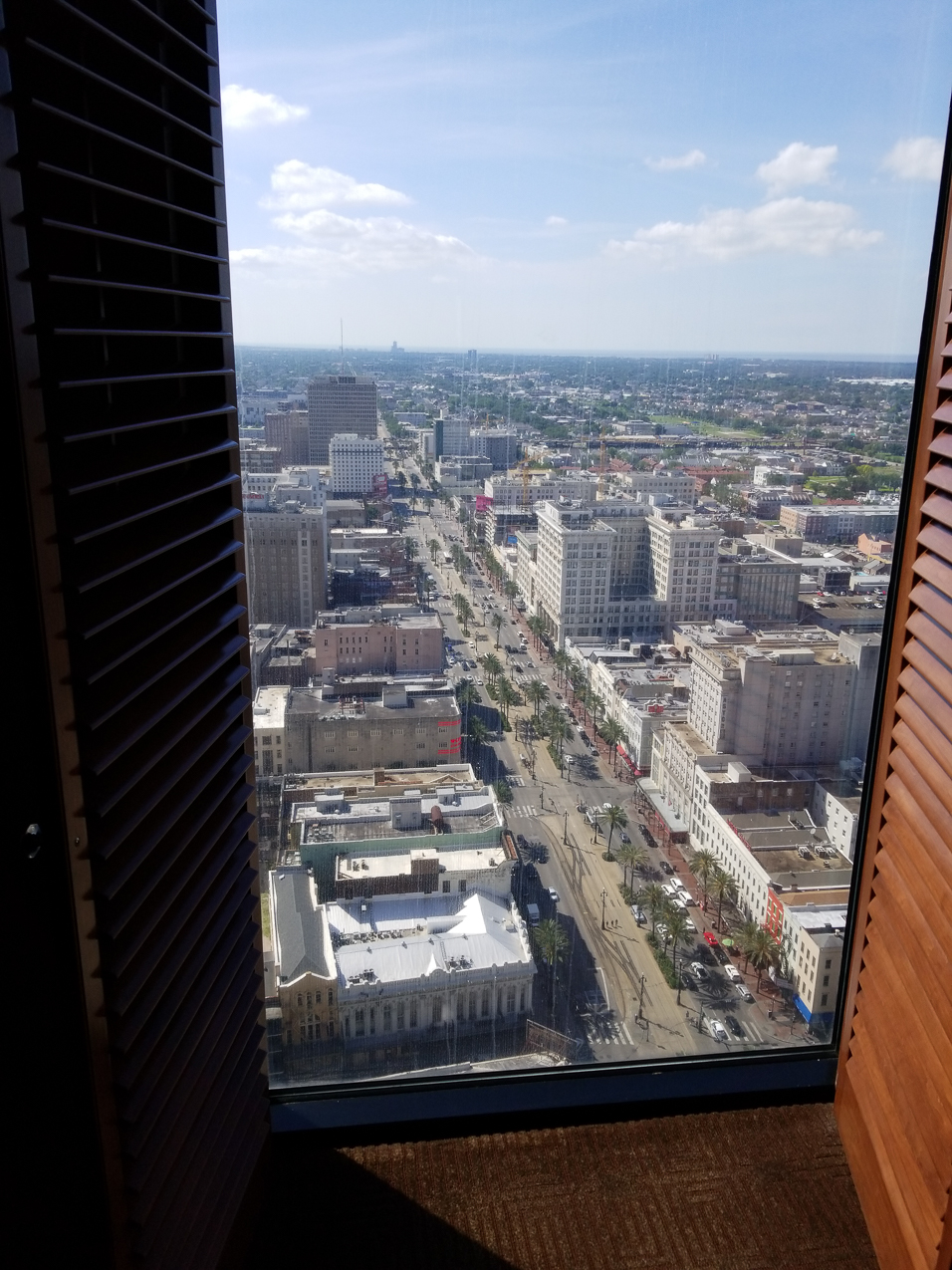 My room where I spent most of my trip to New Orleans  ~~  Laying on the floor with a herniated L3/L4 disc.