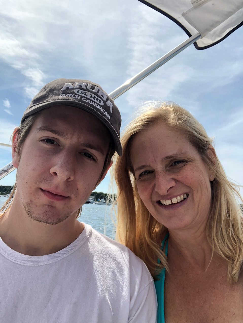 Quinn and Mom on Akula  ~~  Out with MSSA Friends and even Power Boaters!!!!