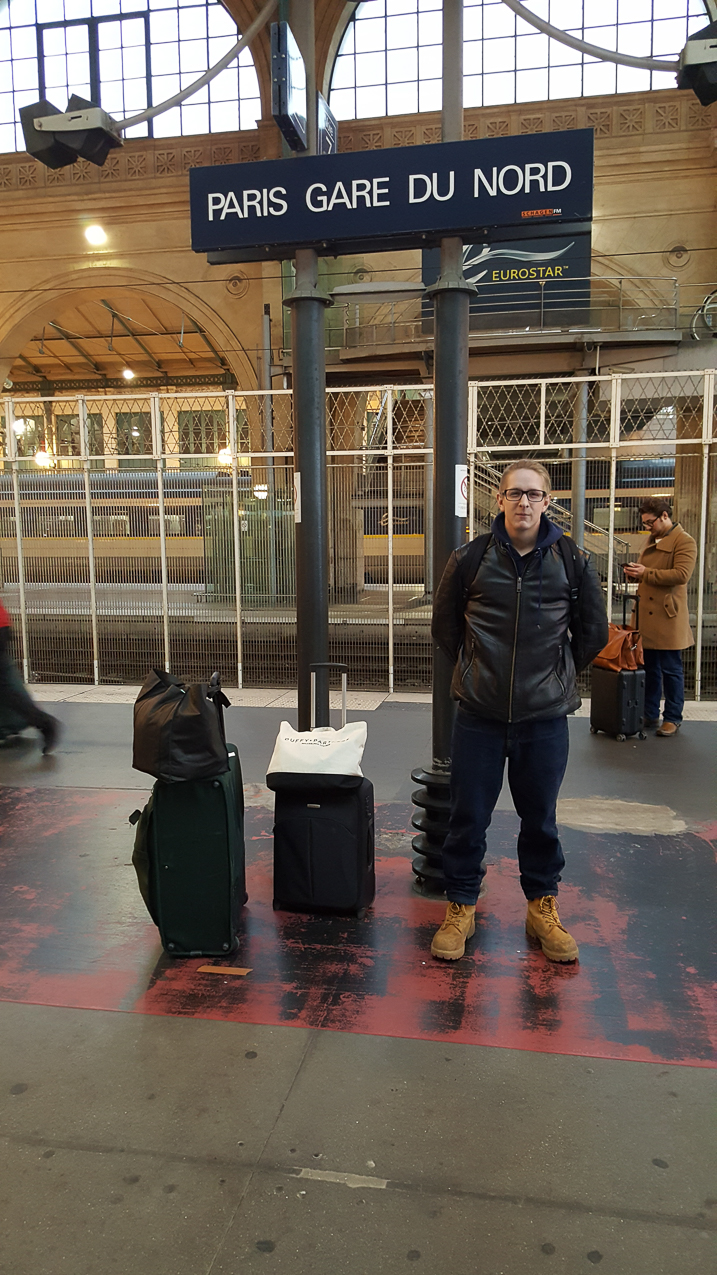 Quinn in Paris with Uncle Chuck 2019  ~~  