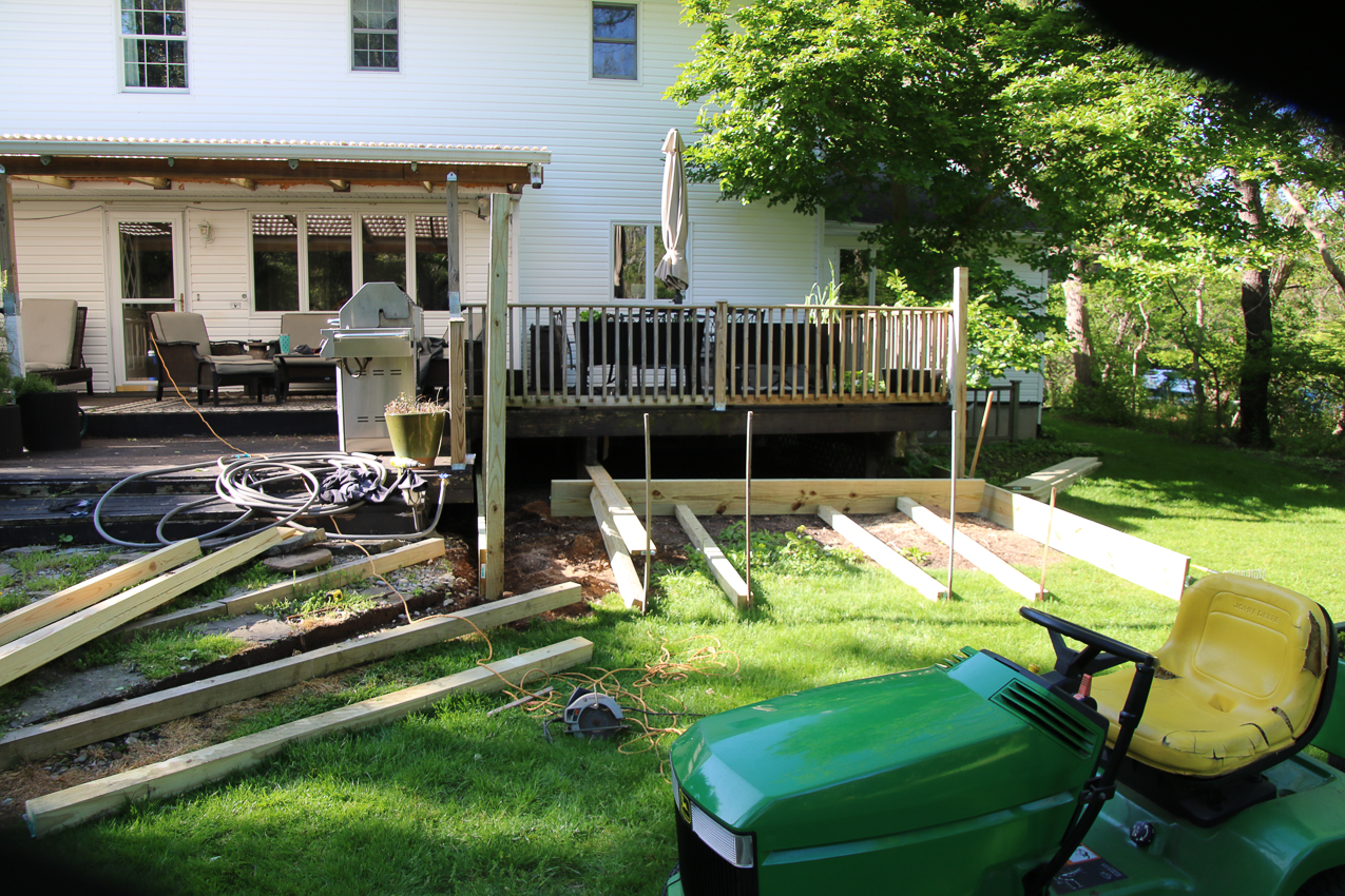 Raised Garden Project 1,230 COVID lockdown  ~~  almost done and the 5 yards of TOP SOIL.....
