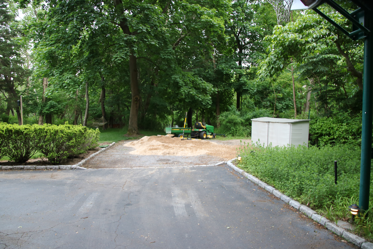 Raised Garden Project 1,230 COVID lockdown  ~~  Garden, Stones, Mulch , Top Soil