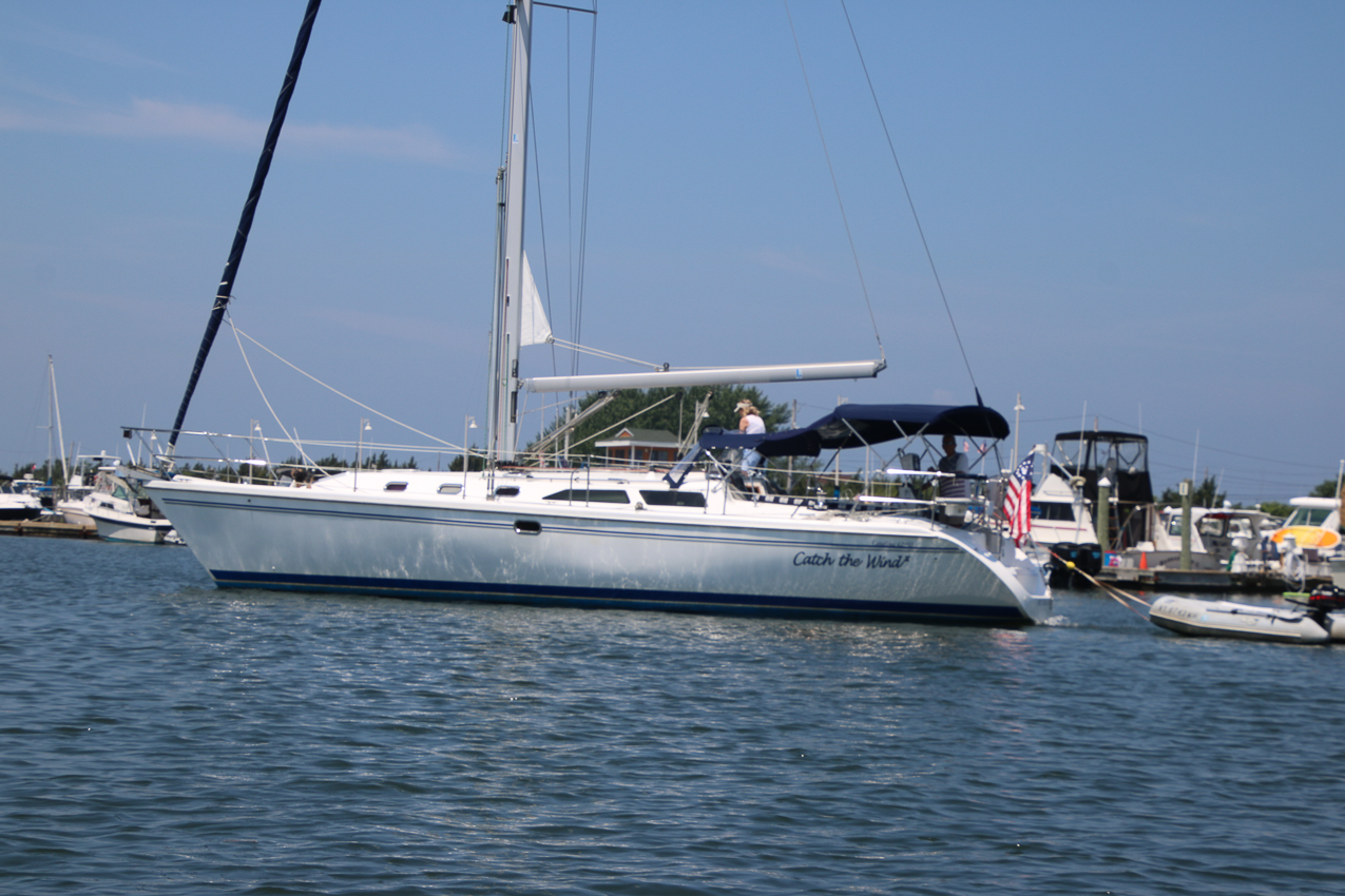 Out on July 5th with the Gehrke's  ~~  My next boat....