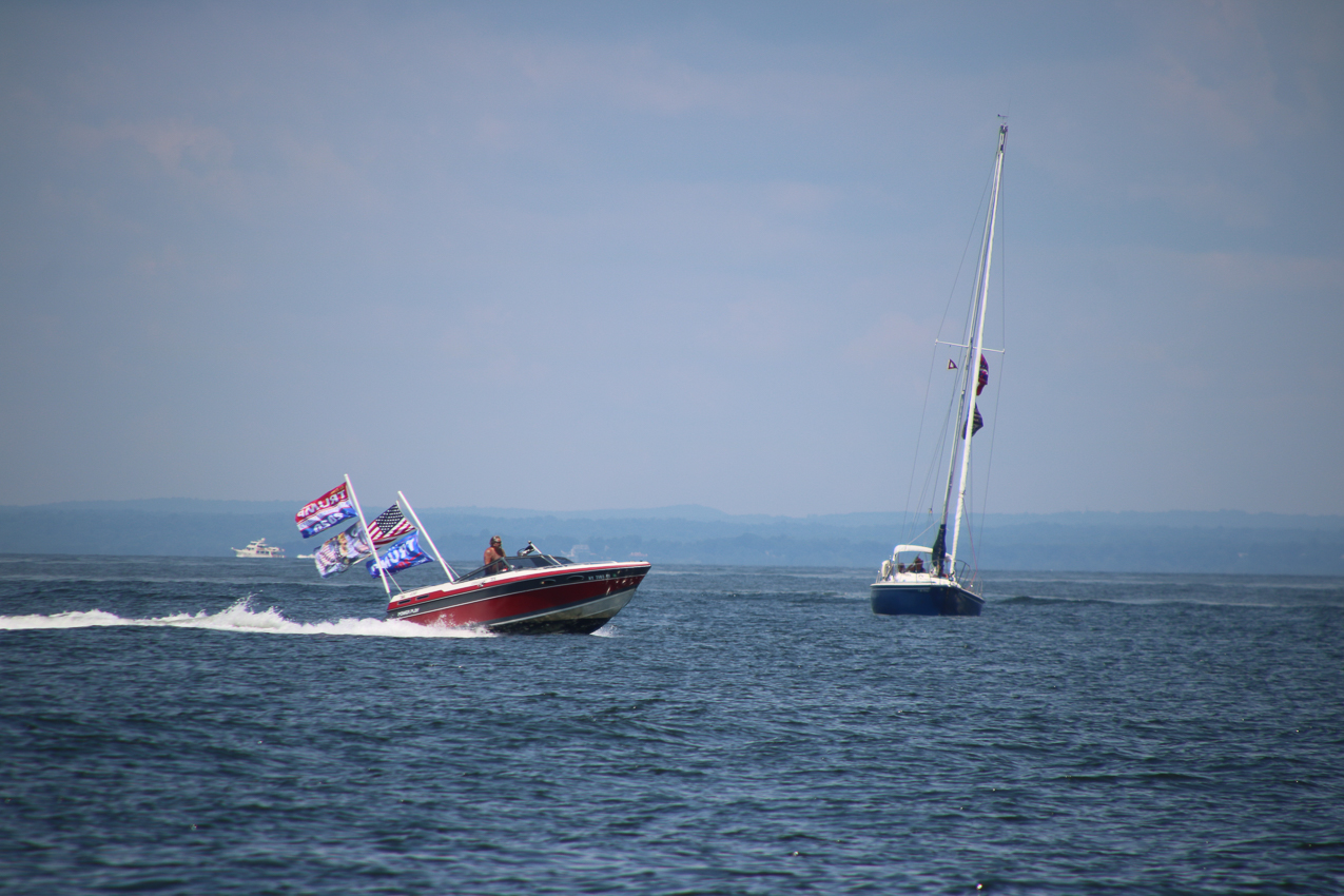 Trump Boat Parade and Hanging in Port Jefferson with friends  ~~  