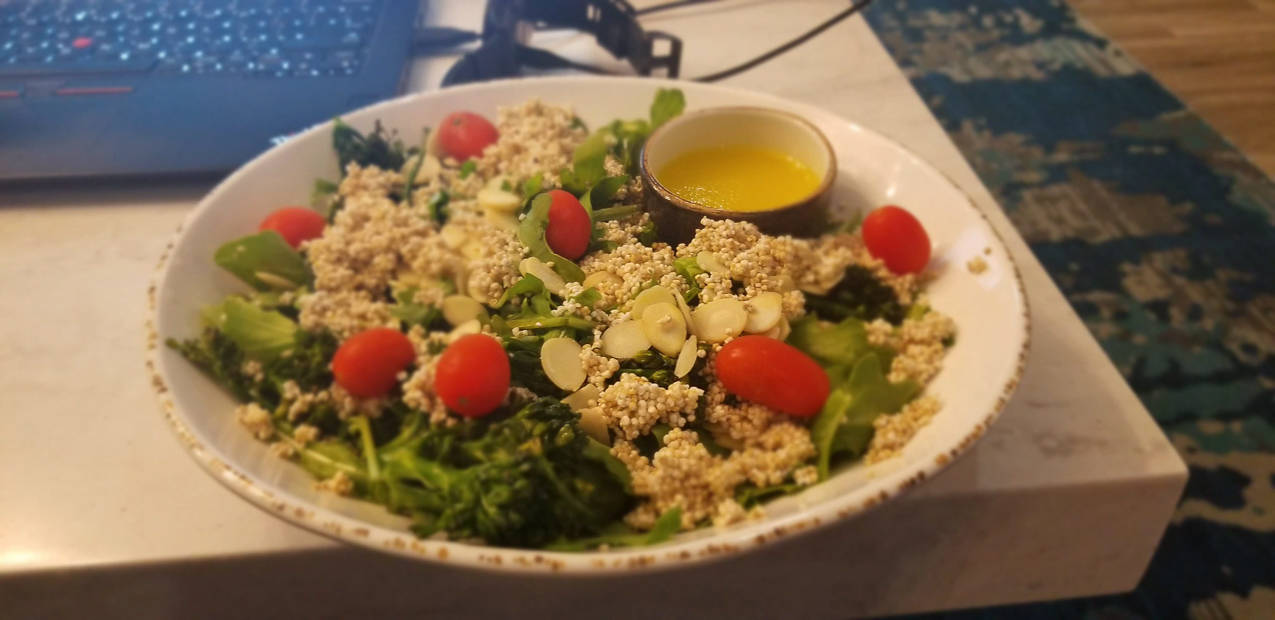 My Courtyard favorite roasted quinoa veggie plate  ~~  