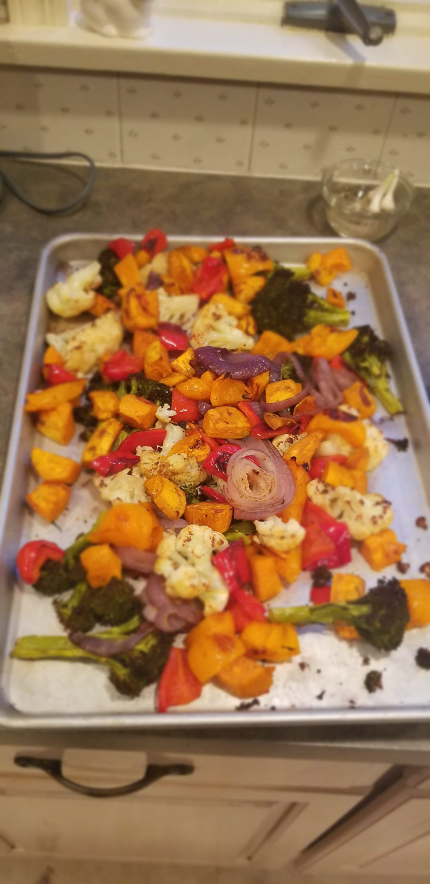 usual veggie faire by Gretchen  ~~  