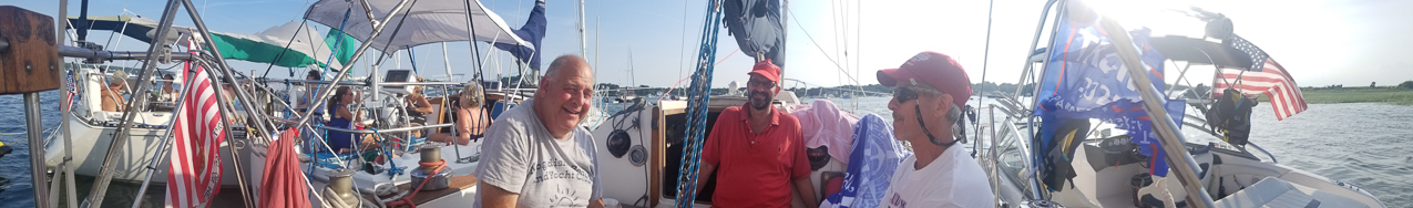 Trump Boat Parade and Hanging in Port Jefferson with friends  ~~  