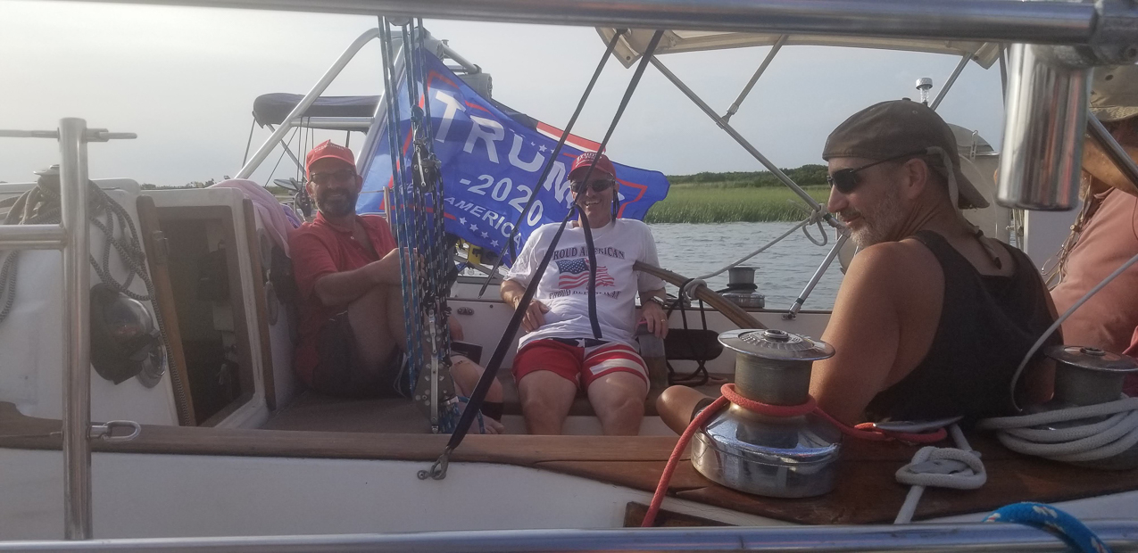 Trump Boat Parade and Hanging in Port Jefferson with friends  ~~  
