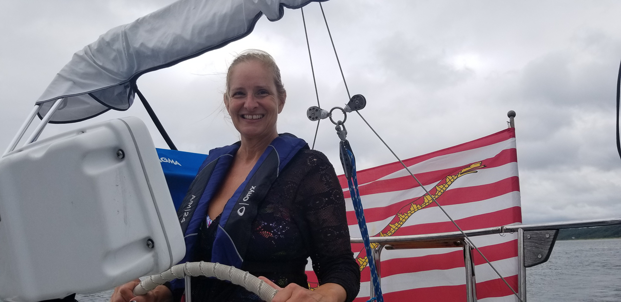 G & T Out for a sail on a blustery day!!  ~~  