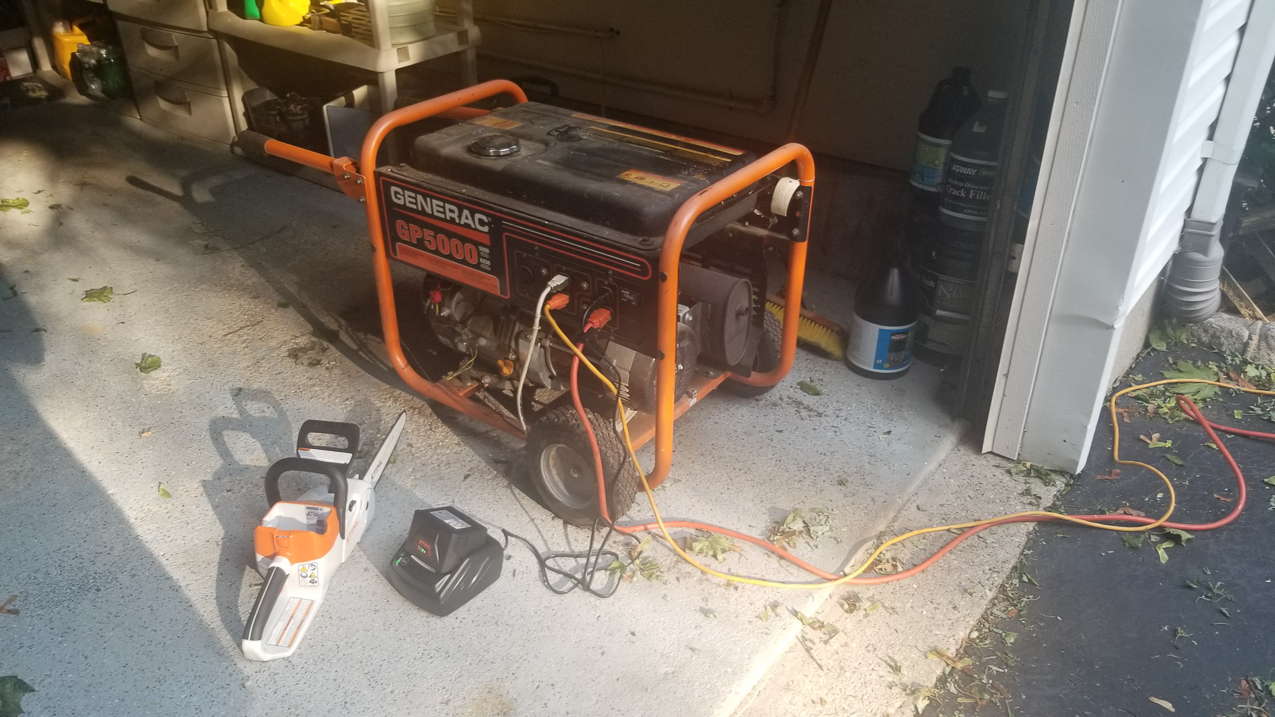 Trop Storm Isaias  ~~  a bit of damage, days of no power and no internet and no cell service.