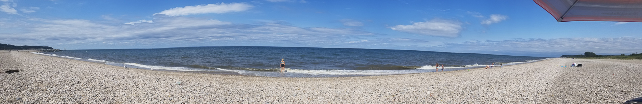 Cedar Beach  ~~  Gretchen at the West Beach all alone