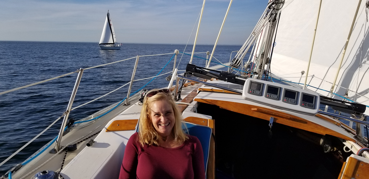 November 7th warm day fishing and sail with Gretchen  ~~  