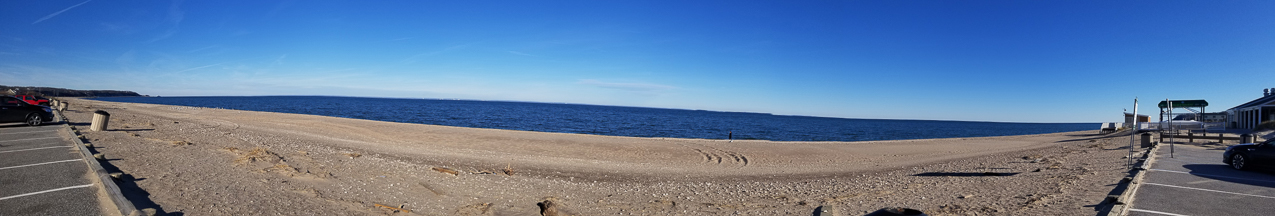 Cedar Beach looking North to CT  ~~  