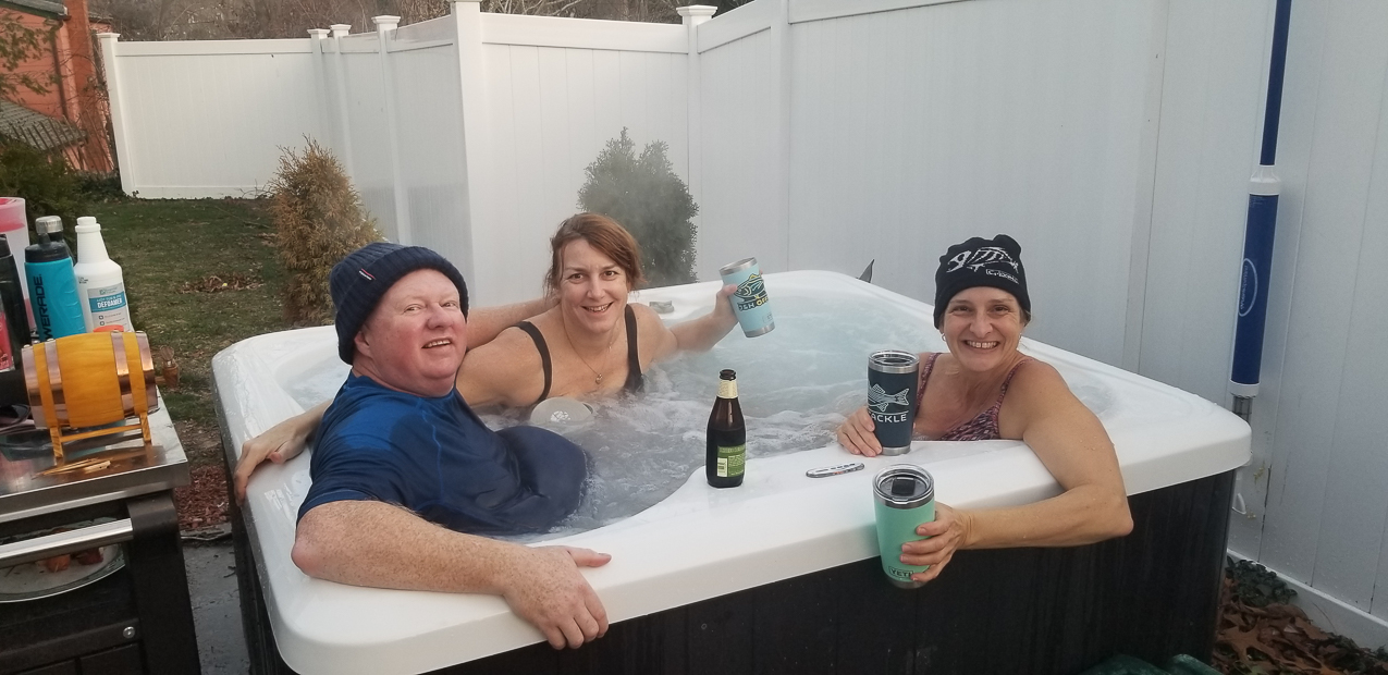 The Broomes a bit of Hot Tub!!  ~~  