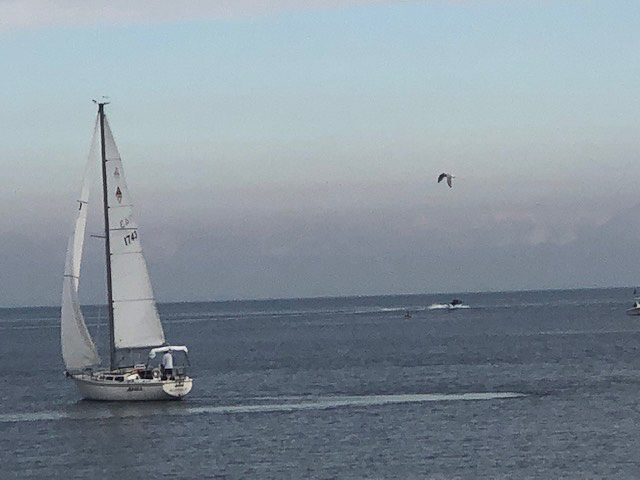 Gret took a few shots of Akula fromt he beach  ~~  