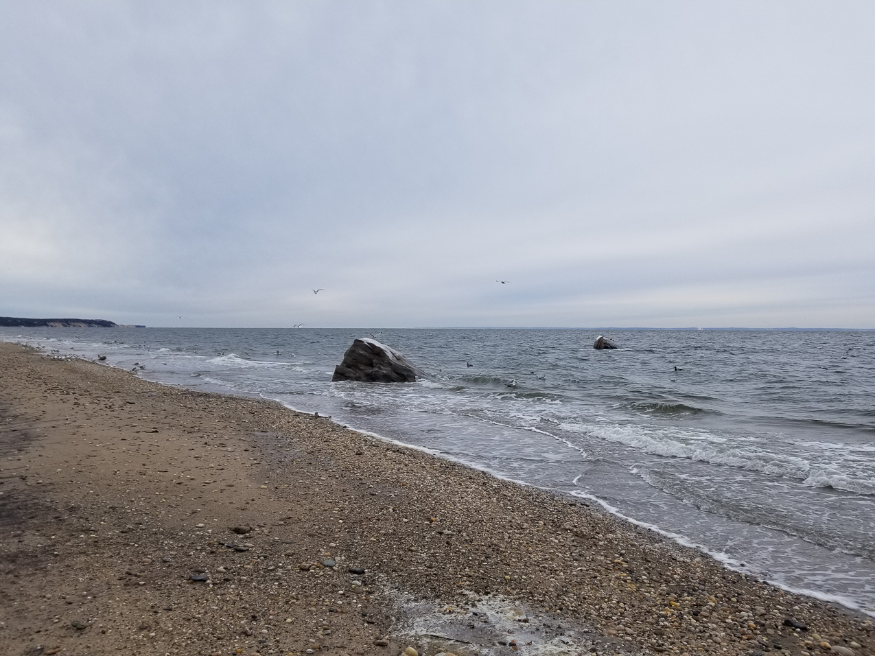 A 5 miles hike.    ~~  High Tide suprise made this difficult