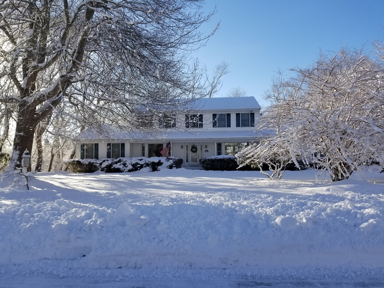 Winter February on Long Island 2021  ~~  Got some snow and it stayed!