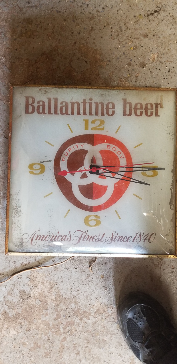 Add a Ring and then another Ring  ~~  Ballantine Beer Clock