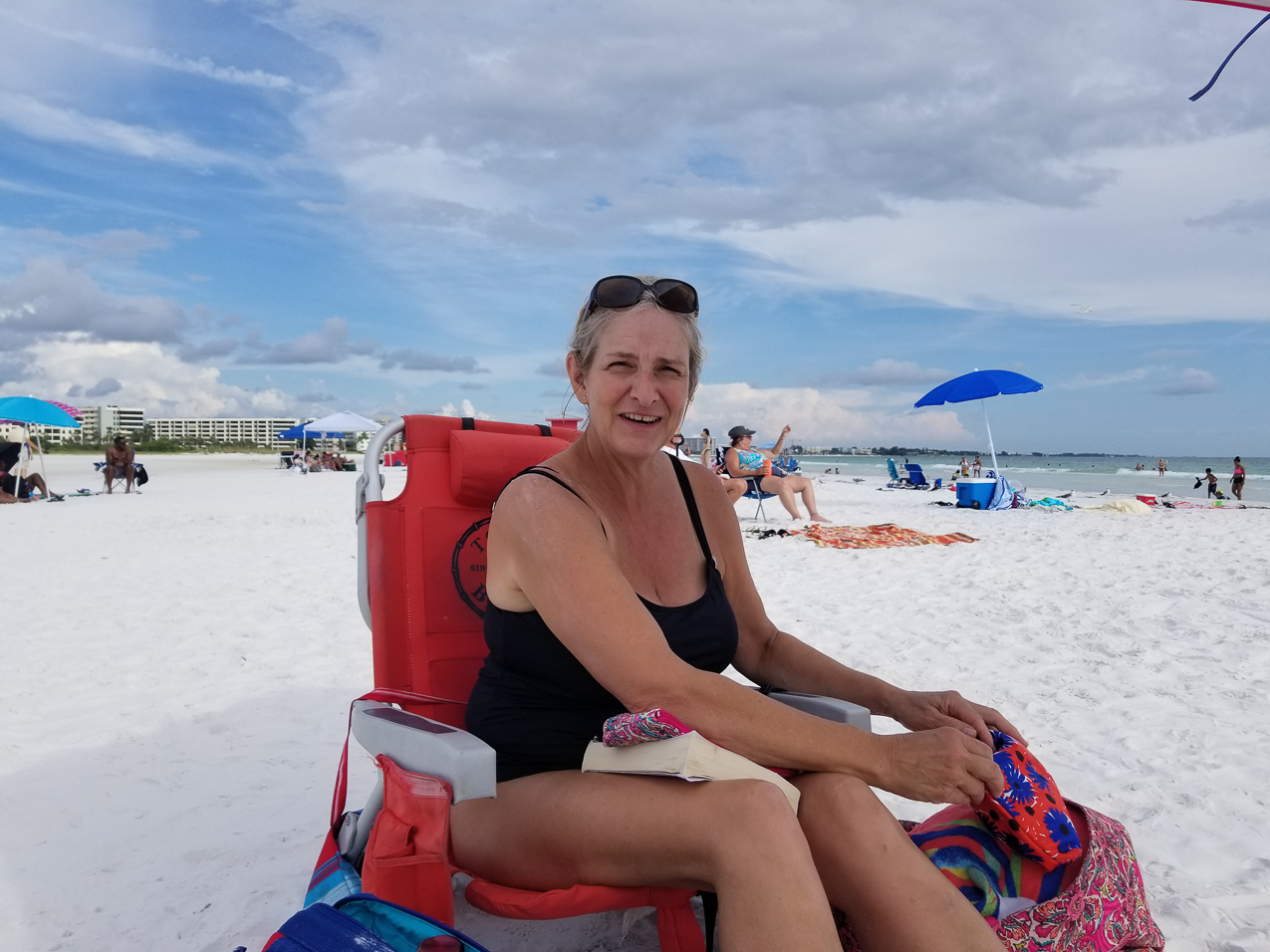 Gret and Tom at the beach on a Friday afternoon Siesta Key FL  ~~  