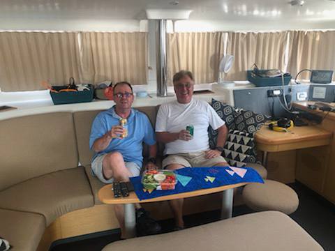 Venice Harbor for the 4th with classmate Tucker and GF Betsy.  ~~  