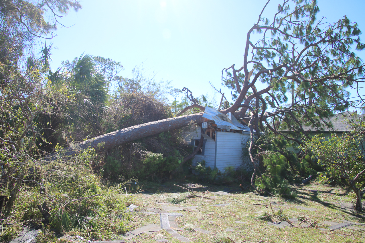   ~~  October 2 202 Day at MomMoms cleaning up after CAT 4 Hurricane IAN