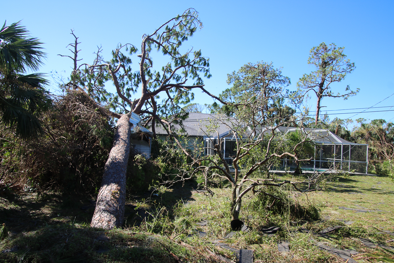   ~~  October 2 202 Day at MomMoms cleaning up after CAT 4 Hurricane IAN