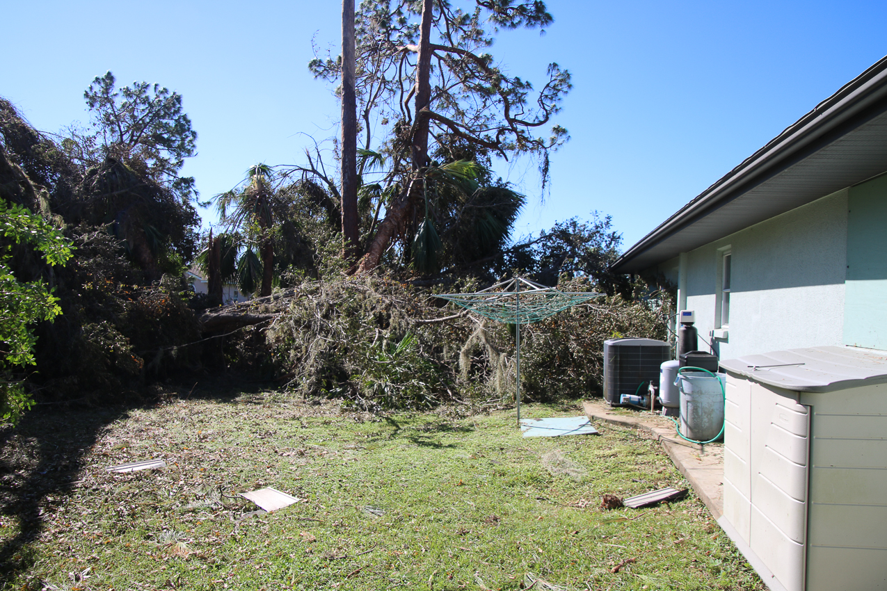   ~~  October 2 202 Day at MomMoms cleaning up after CAT 4 Hurricane IAN