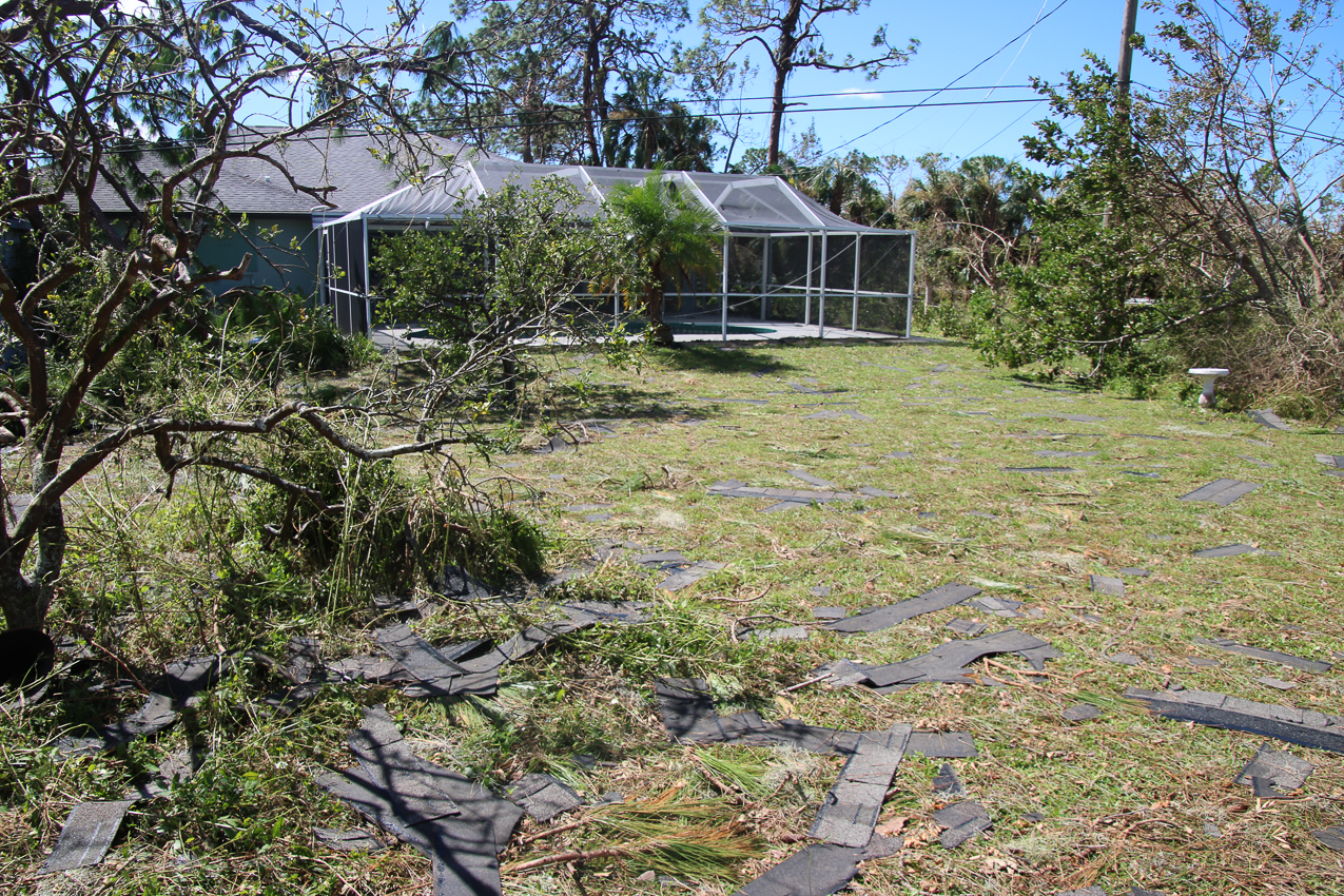  ~~  October 2 202 Day at MomMoms cleaning up after CAT 4 Hurricane IAN