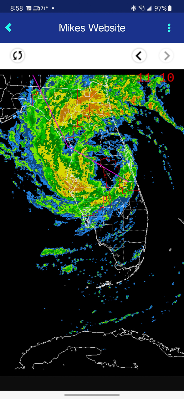 Hurricane TS Nichole comes to town  ~~  Broomes had to cancel their trip