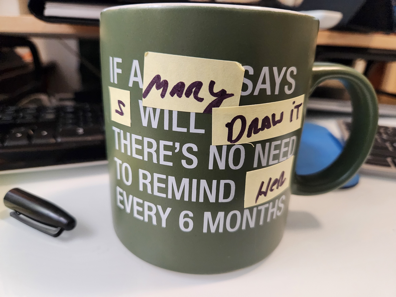 Mary finishes the Marlin drawing  ~~  