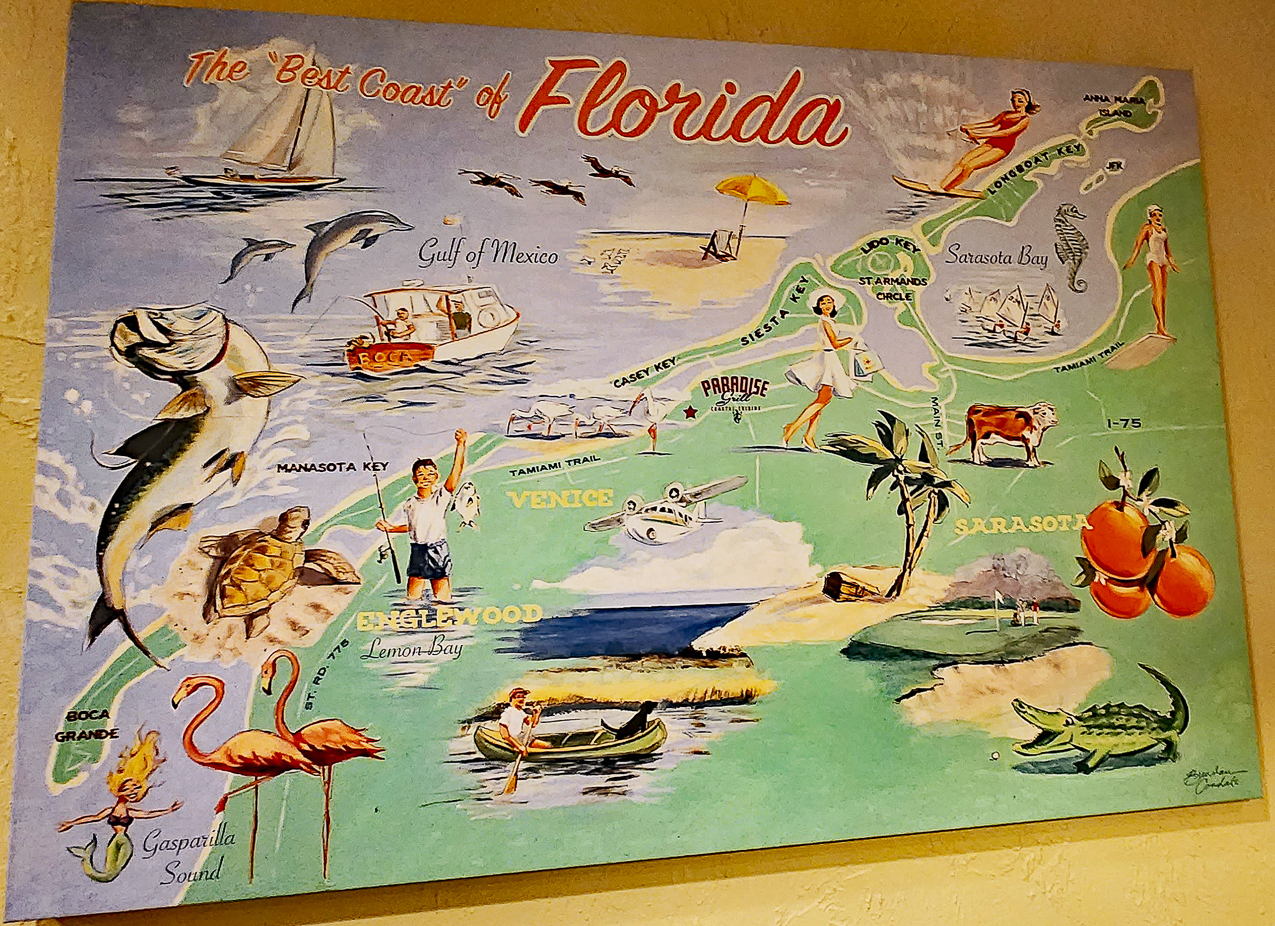 Paradise Grille Art inside  ~~  