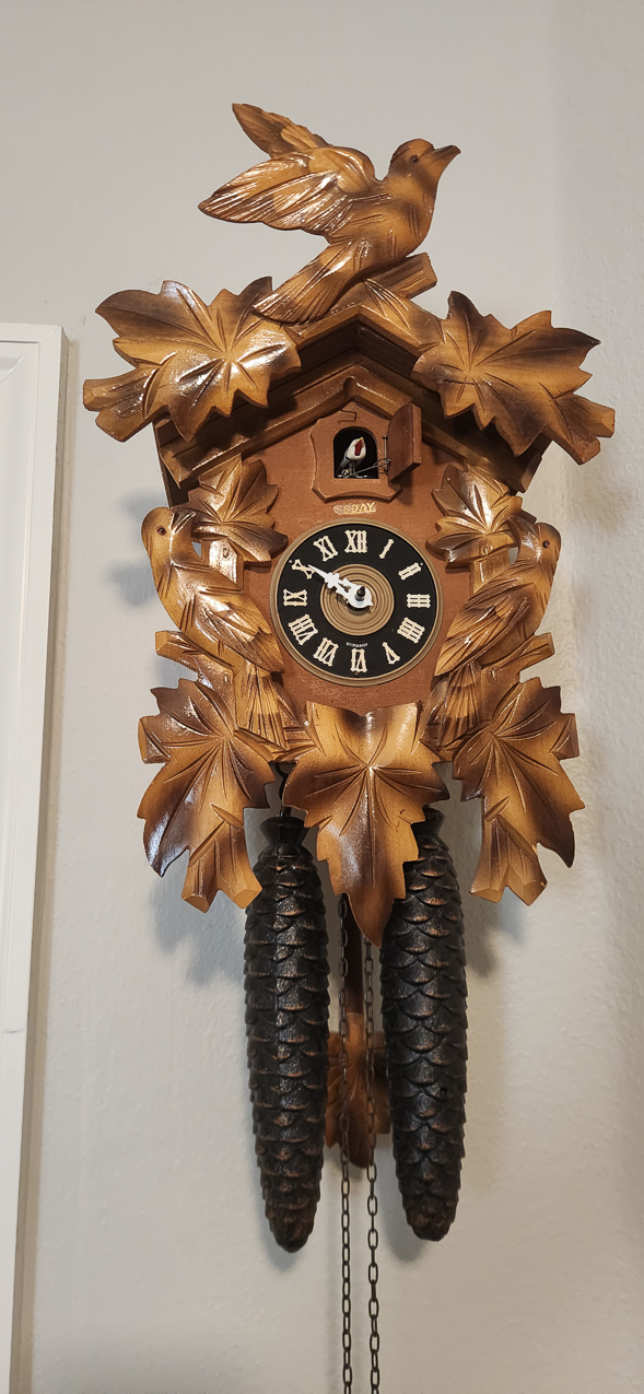 Regula 3 1/8 inch face cuckoo clock from MomMoms  ~~  